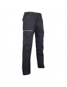 LMA 1425 Basalte Pantalon en Tissu Canvas Extensible, Noir, Taille 38, 40  Homme : : Mode