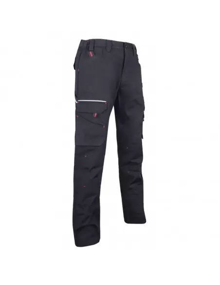 Pantalon de travail multipoches tissu Canvas Noir | 1425 BASALTE - LMA