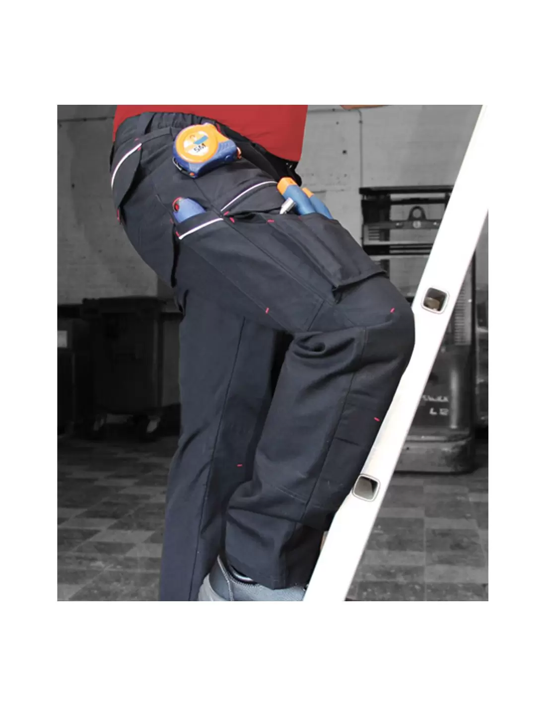 Pantalon de travail multipoches LMA 1266 CIMENT