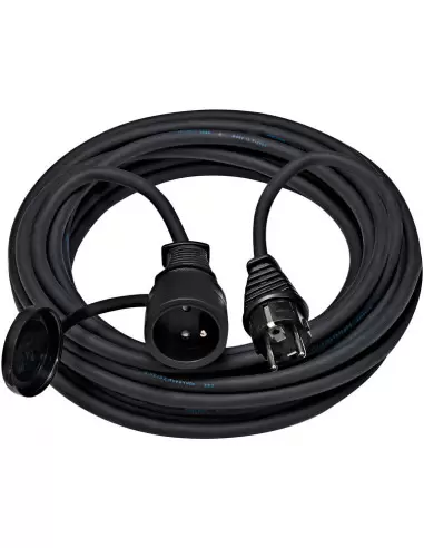 Rallonge électrique 3m H05VV-F 3G1,5 noir