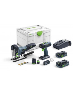 Pack perceuse visseuse T 18+3 + scie sauteuse pendulaire PSC 420 I-Set | 576529 - Festool