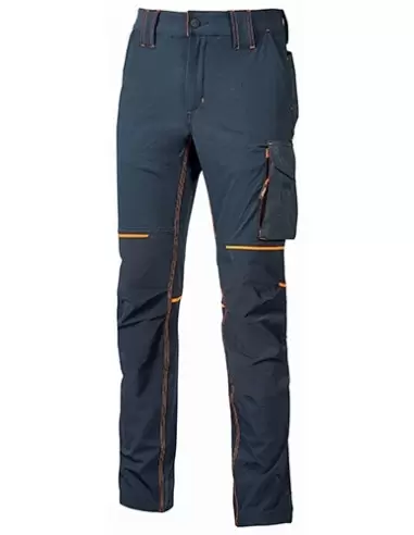 Pantalon de travail Slim Bleu Marine/Orange WORLD