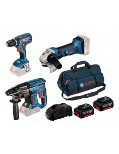 Pack 3 outils 18V Perceuse visseuse - Meuleuse - Perforateur | 0615990M0W - Bosch