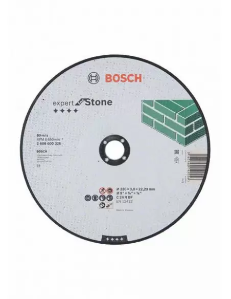 Disque à tronçonner à moyeu plat Expert for Stone (pierre) 230x3.0 mm | 2608600326 - Bosch