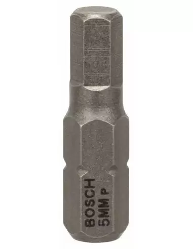 Pack 3 Embouts de vissage 6 pans creux extra-dure HEX 5.0 longueur 25 mm | 2607001726 - Bosch