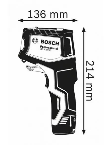 Détecteur thermique GIS 1000 C Solo L-Boxx | 0601083308 - Bosch