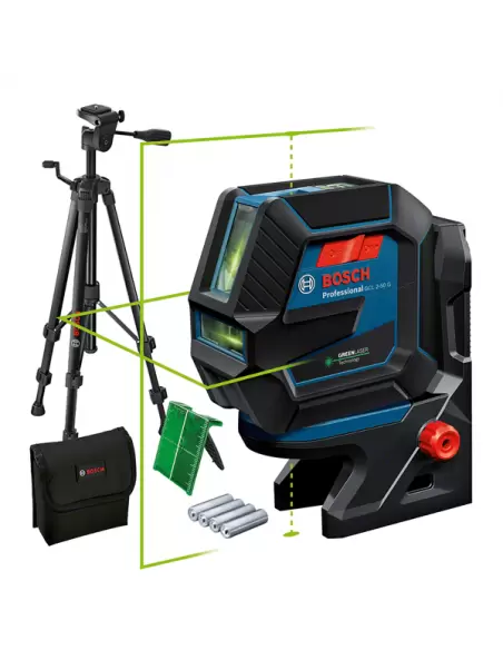 Laser lignes et points vert GCL 2-50 G + RM 10 + trépied BT 150 | 0601066M01 - Bosch