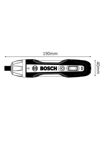 Visseuse 3,6V BOSCH GO 2,0 Mini L-Boxx + 25 accessoires + adaptateur de