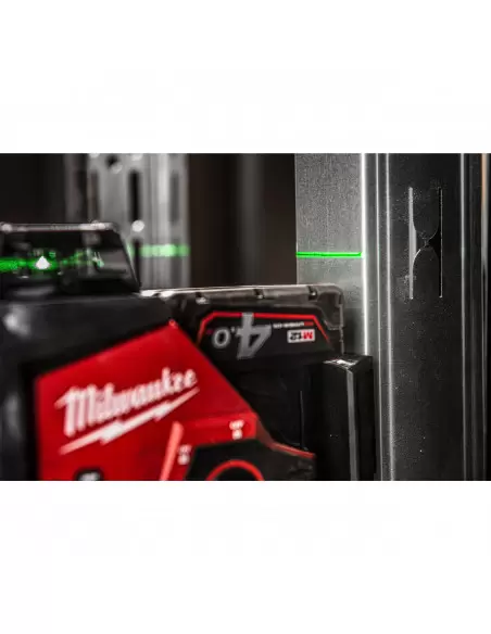 Laser 3 lignes vert avec applomb 12V 4Ah M12 3PL-401C | 4933478102 - Milwaukee