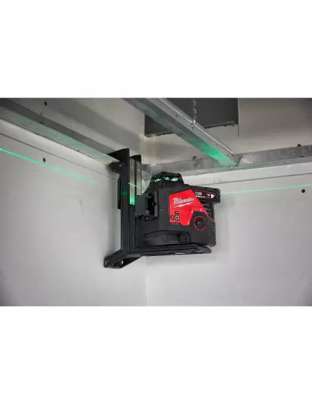 Laser 3 lignes vert avec applomb 12V 4Ah M12 3PL-401C | 4933478102 - Milwaukee