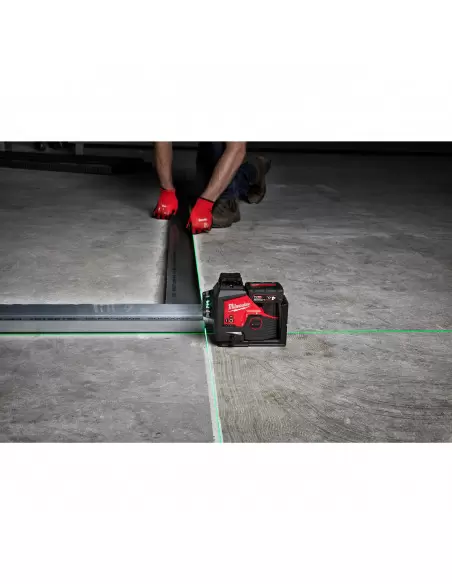 Laser 3 lignes vert avec applomb 12V 4Ah M12 3PL-401C | 4933478102 - Milwaukee