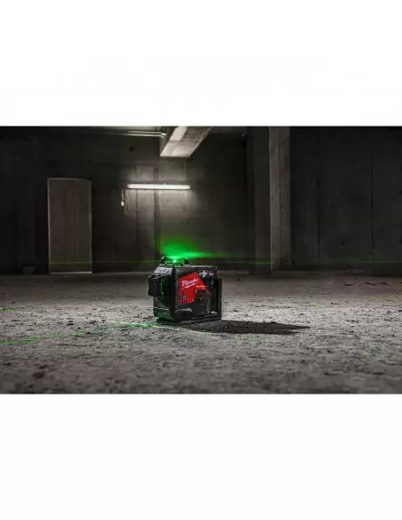 Laser 3 lignes vert avec applomb 12V 4Ah M12 3PL-401C | 4933478102 - Milwaukee