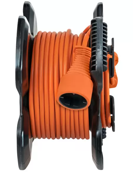 Rallonge électrique 25m H05VV-F 2X1,5 orange