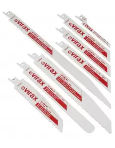 Pack 5 lames scie sabre 6-10 dents/" 225 mm | 046010 - Virax