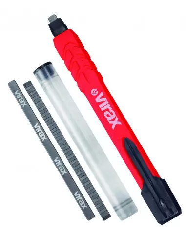Crayon de chantier à mine + 2 recharges, 262710 - Virax