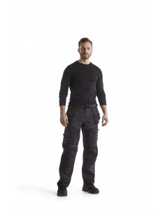 Pantalon X1500 Cordura DENIM Marine/Noir | 150011408999 - Blaklader