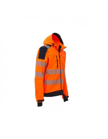 Veste Soft Shell haute visibilité MIKY Orange Fluo | HL169OF - U-Power