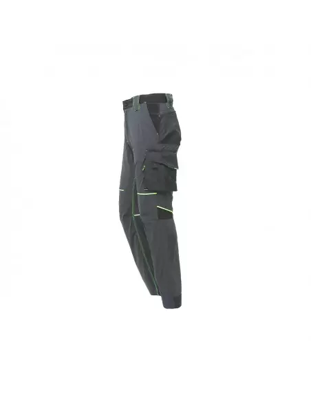 Pantalon de travail Slim WORLD Gris/Vert | FU189RL - U-Power