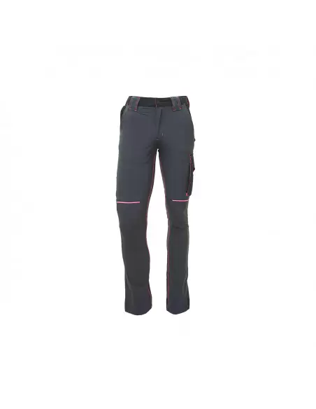 Pantalon de travail Slim WORLD Gris/Fuschia | FU189GF - U-Power
