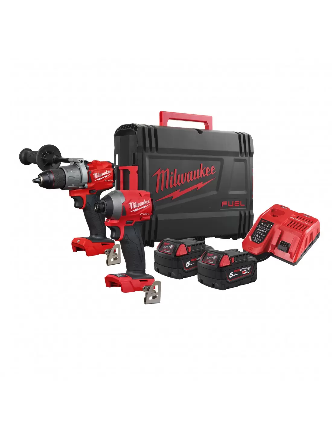 MILWAUKEE Powerpack 2 outils : Perceuse percussion M18 FPD2 +