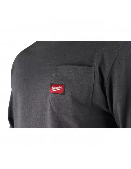Tee-Shirt de travail gris manches longues Taille S | 4933478237	 - Milwaukee
