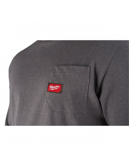 Tee-Shirt de travail gris manches courtes Taille S | 4933478231	 - Milwaukee