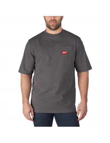 Tee-Shirt de travail gris manches courtes Taille M | 4933478232	 - Milwaukee