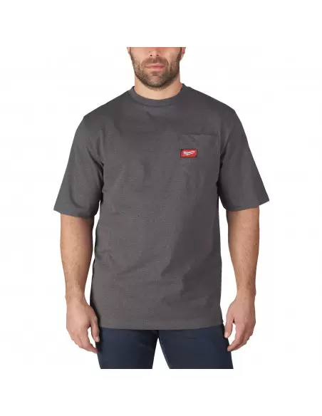 Tee-Shirt de travail gris manches courtes Taille M | 4933478232 - Milwaukee