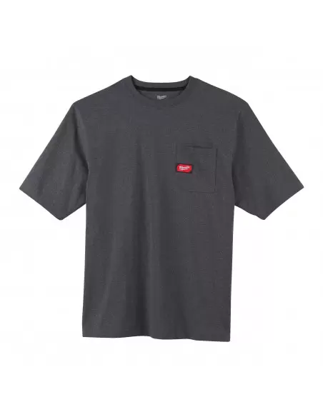 Tee-Shirt de travail gris manches courtes Taille XL | 4933478234 - Milwaukee