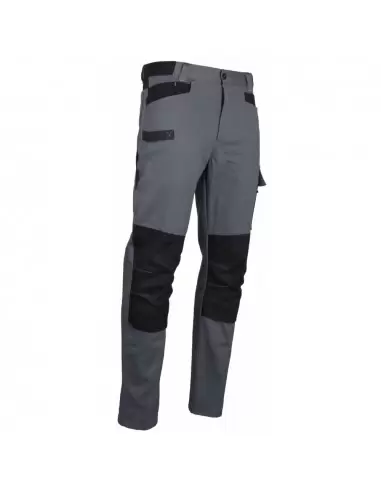 Pantalon bicolore multipoches Gris/Noir | 1673 PONCE - LMA