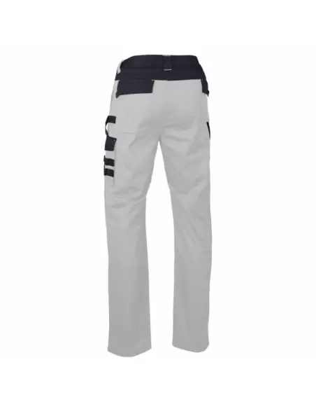 Pantalon bicolore multipoches Blanc/Gris | 1730 NUANCIER - LMA