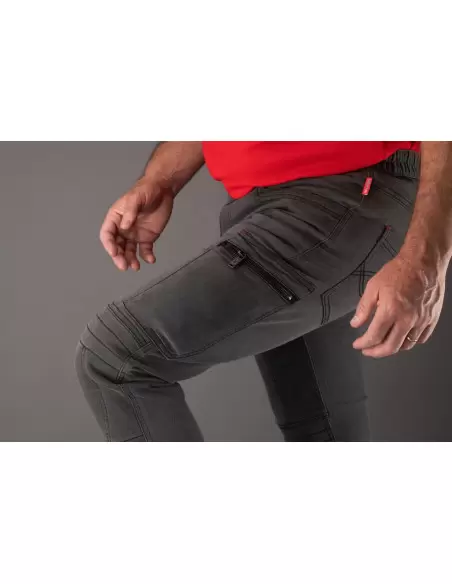 Pantalon de travail jean denim stretch renforts genoux RIDER | FXWW1002E - Facom