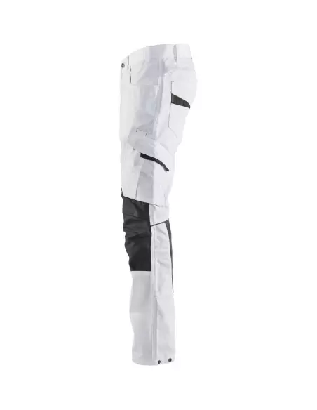 Pantalon Peintre +stretch Blanc/Gris foncé | 109513301098 - Blaklader