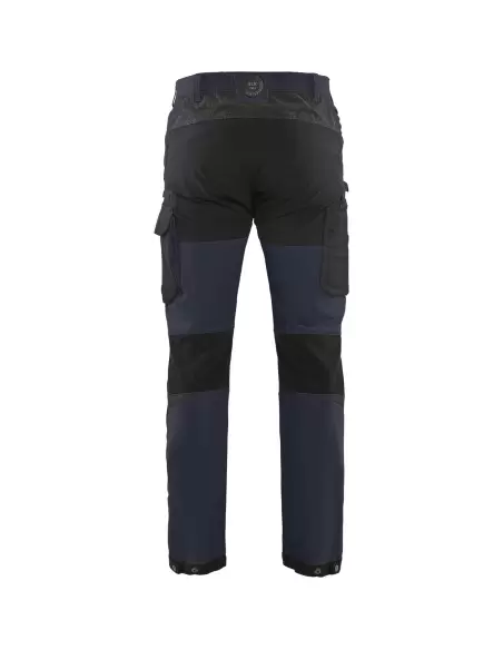 Pantalon maintenance stretch 4D Marine foncé/Noir | 142216458699 - Blaklader