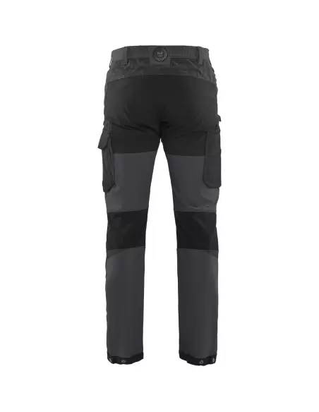 Pantalon maintenance stretch 4D Gris moyen/Noir | 142216459699 - Blaklader