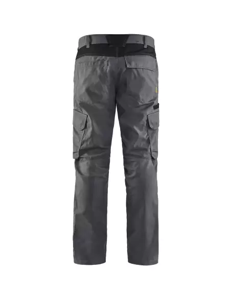 Pantalon industrie stretch 2D Gris moyen/Noir | 144418329699 - Blaklader