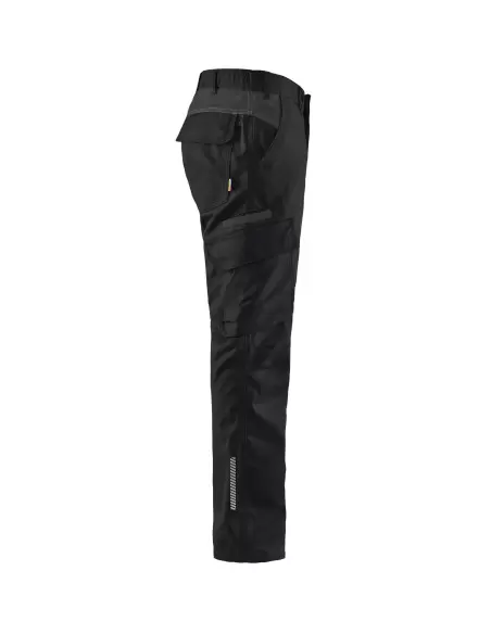 Pantalon industrie stretch 2D Noir/Gris foncé | 144418329998 - Blaklader