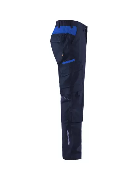 Pantalon industrie avec poches genouillères stretch 2D Marine/Bleu Roi | 144818328985 - Blaklader