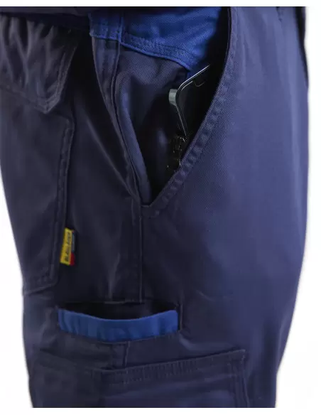 Pantalon industrie avec poches genouillères stretch 2D Marine/Bleu Roi | 144818328985 - Blaklader