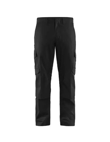 Pantalon industrie avec poches genouillères stretch 2D Noir | 144818329900 - Blaklader