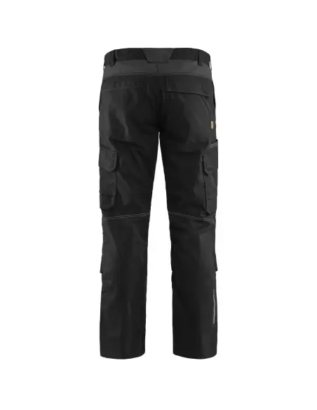 Pantalon industrie avec poches genouillères stretch 2D Noir/Gris foncé | 144818329998 - Blaklader