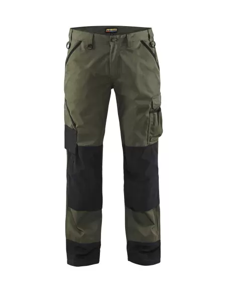 Pantalon paysagiste Vert armée/Noir | 145418354699 - Blaklader