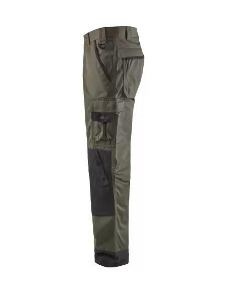 Pantalon paysagiste Vert armée/Noir | 145418354699 - Blaklader