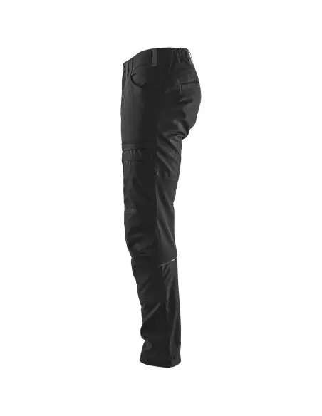 Pantalon maintenance +stretch Noir/Gris foncé | 145618459998 - Blaklader
