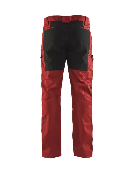 Pantalon maintenance +stretch Rouge/Noir | 145918455699 - Blaklader