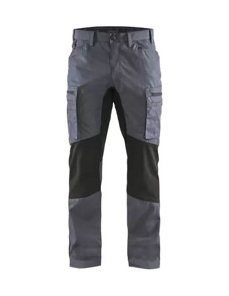 Pantalon maintenance +stretch Gris clair/Noir | 145918459499 - Blaklader