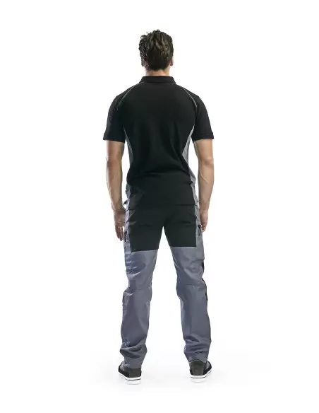 Pantalon maintenance +stretch Gris clair/Noir | 145918459499 - Blaklader