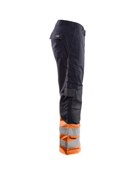 Pantalon multinormes inhérent Marine/Orange fluo | 148815138953 - Blaklader