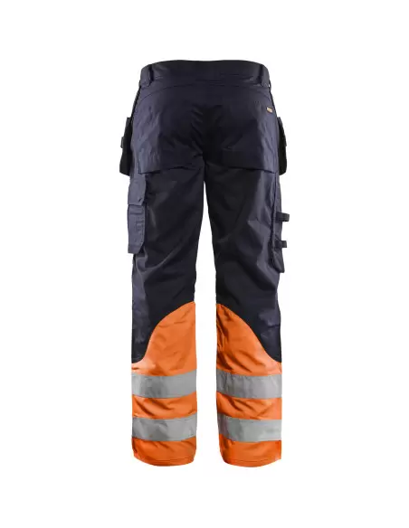Pantalon multinormes inherent Marine/Orange fluo | 148915138953 - Blaklader