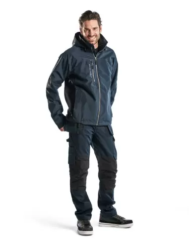 Pantalon maintenance +stretch avec poches flottantes Marine foncé/Noir | 149613308699 - Blaklader